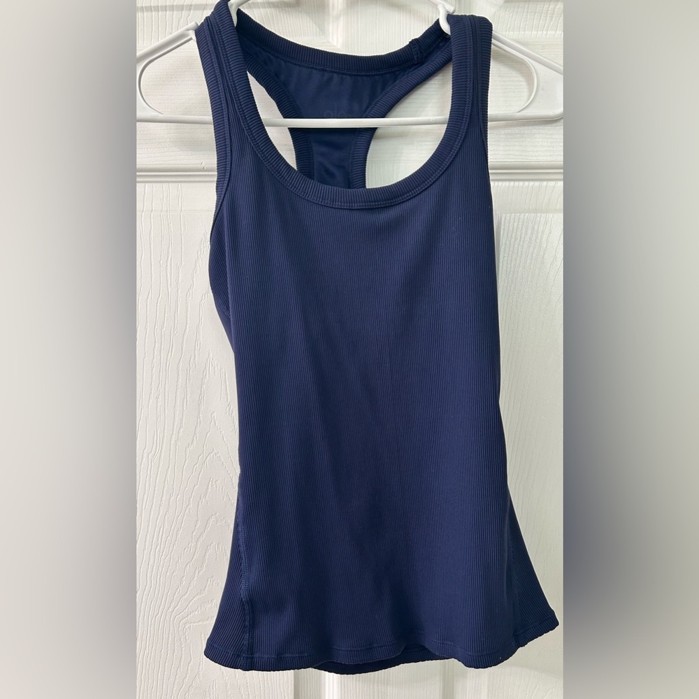 Alo Navy Blue Tank Top Women Size XS